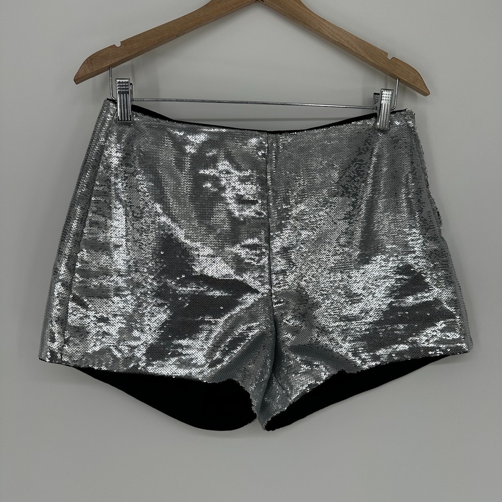 Blank NYC sequin silver shorts size 27 party cocktail hot pants
